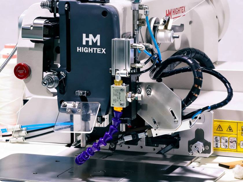 Heavy duty automated climbing rope sewing machine