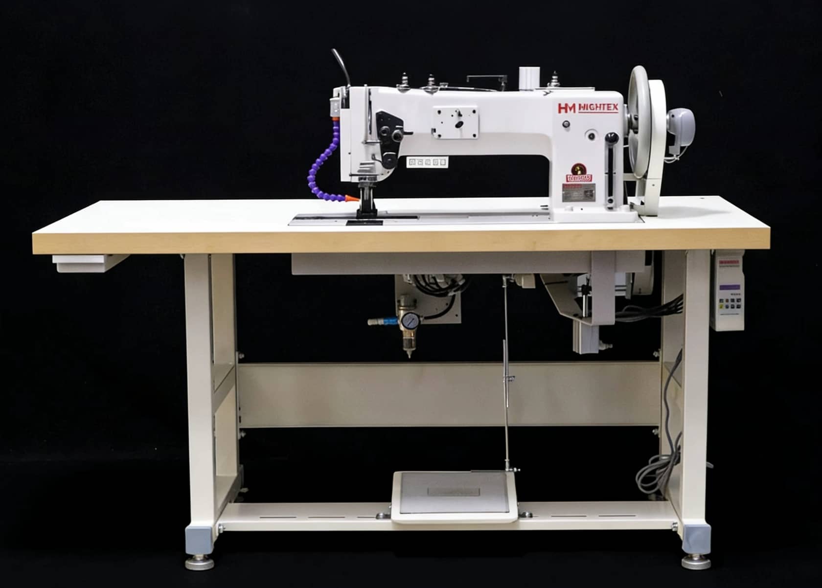 Heavy duty Double Needle leather sewing machine