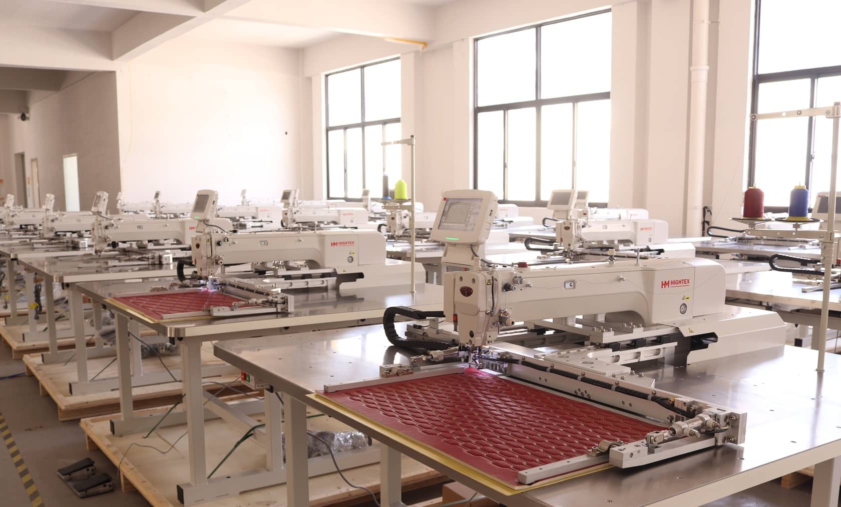 Programmable car seat sewing machine