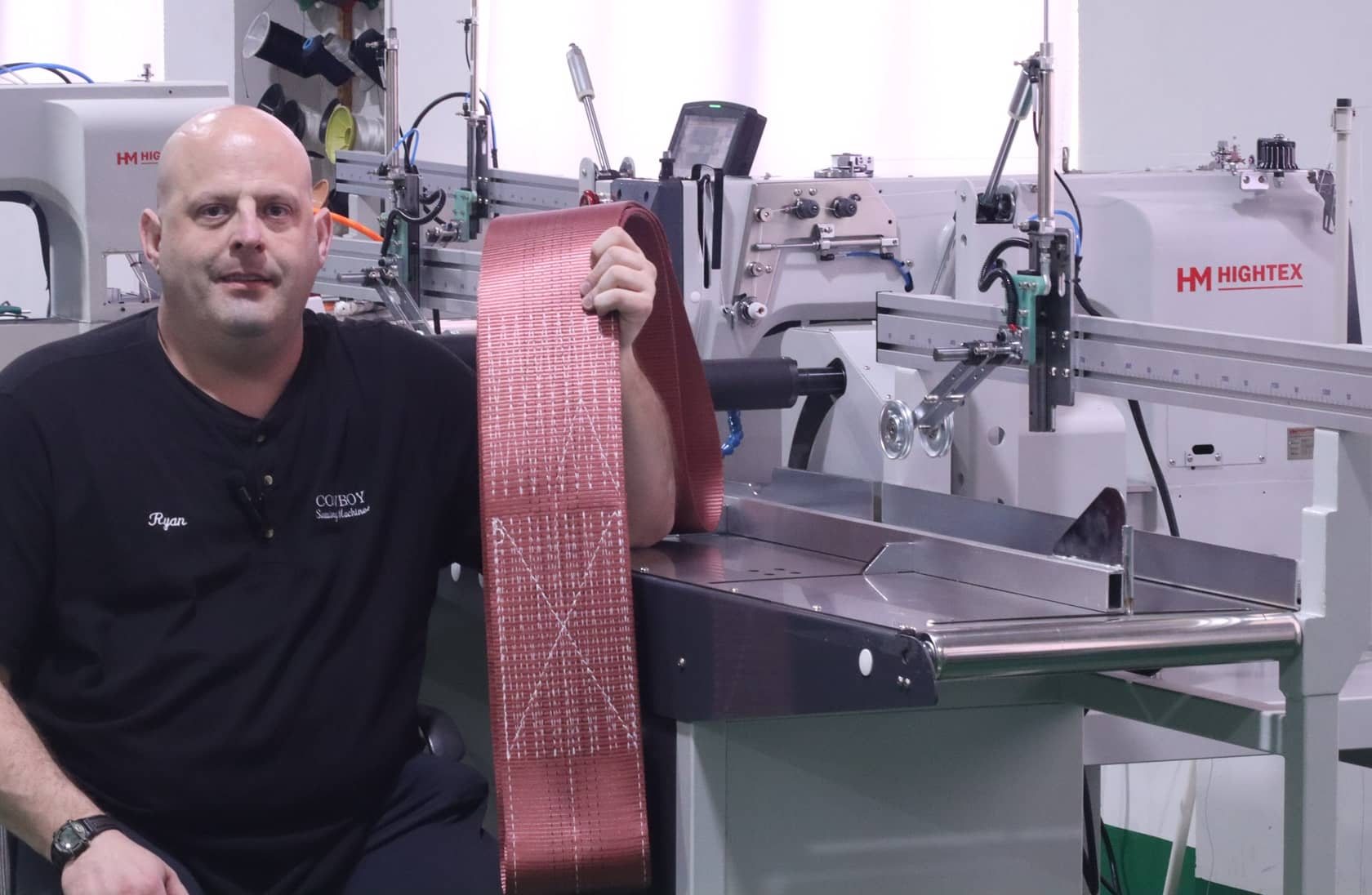 WEB911 fully sewing automation for webbing slings
